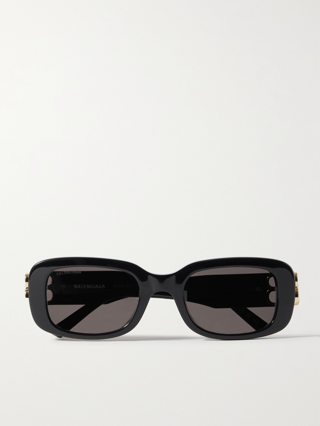 Balenciaga Eyewear - Dynasty Bb Rectangular-frame Acetate Sunglasses - Black