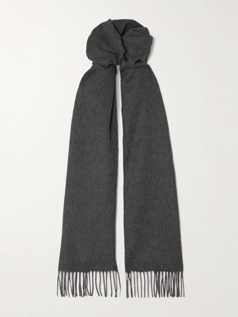 Johnstons of Elgin Fringed Cashmere Scarf