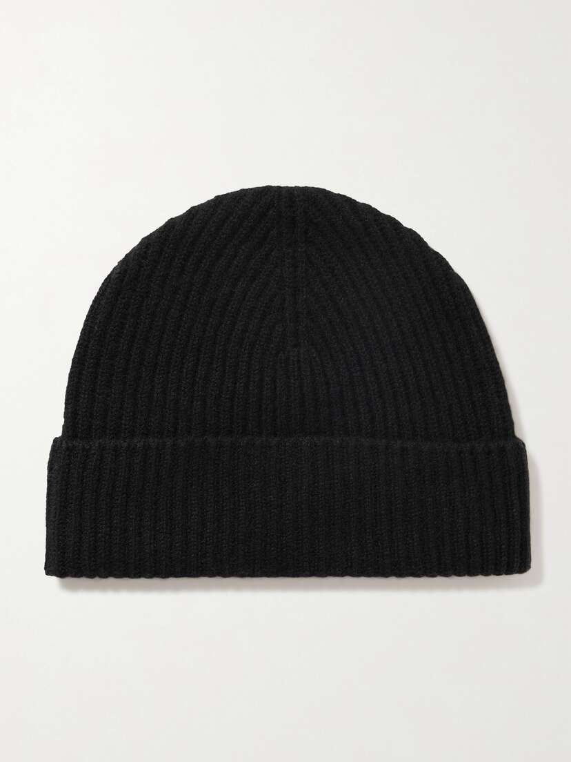 Johnstons of Elgin Ribbed Cashmere Beanie