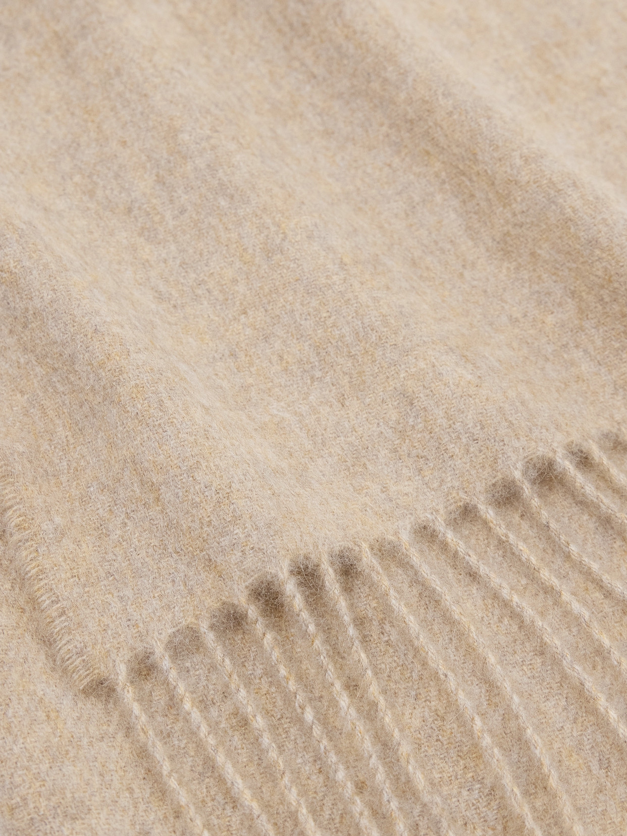 Shop Johnstons Of Elgin Fringed Cashmere Scarf In Neutrals