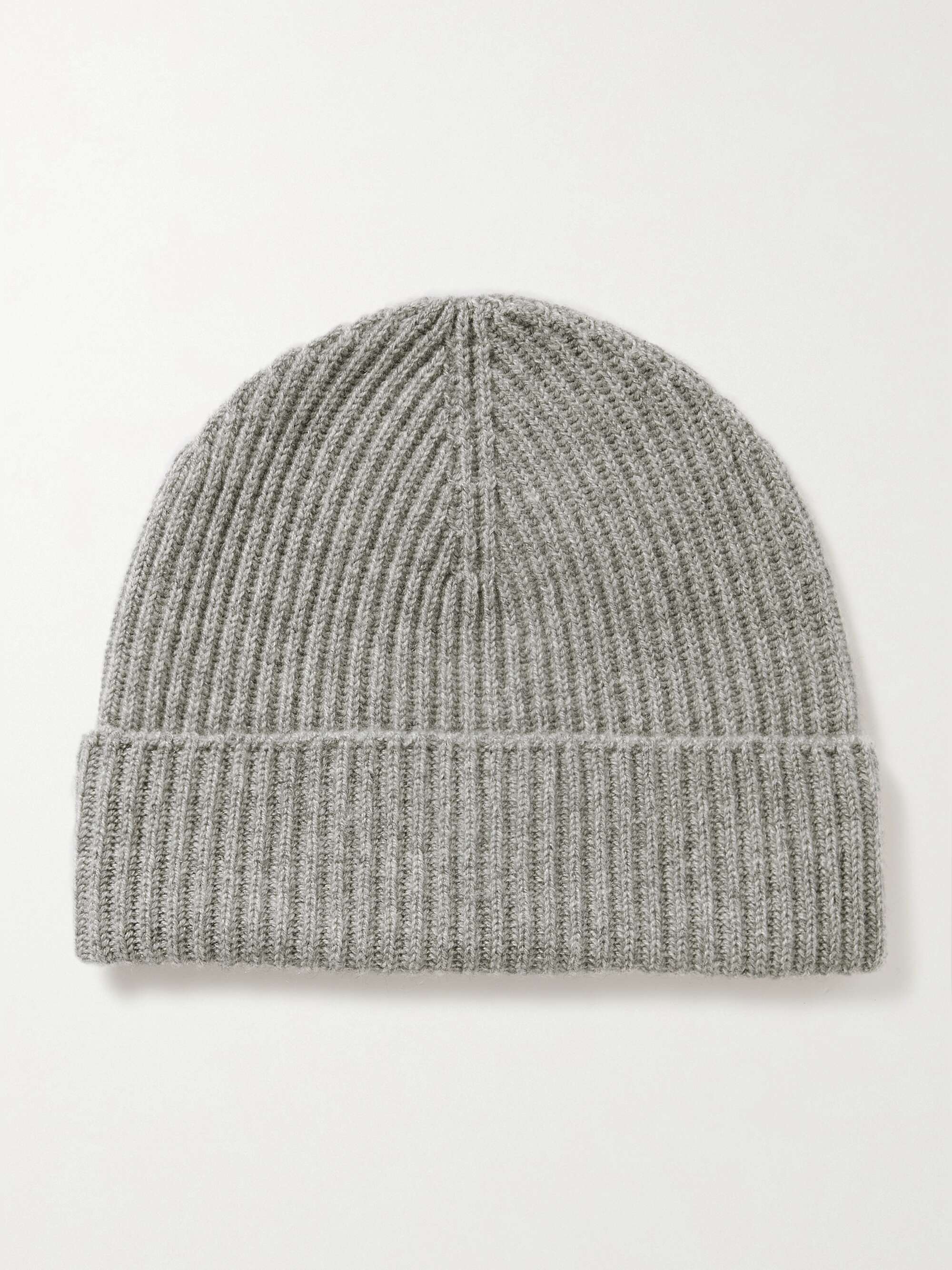 JOHNSTONS OF ELGIN Ribbed cashmere beanie NETAPORTER