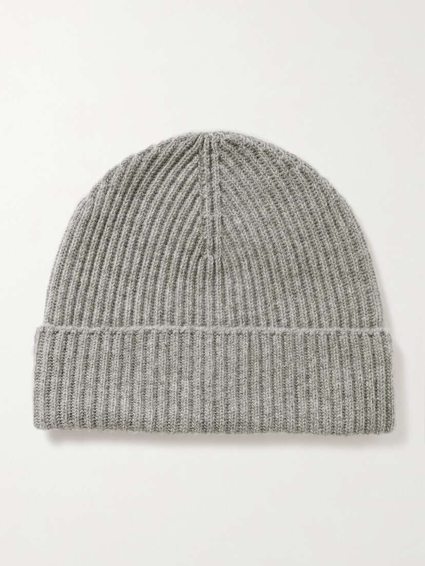 Johnstons of Elgin Ribbed Cashmere Beanie