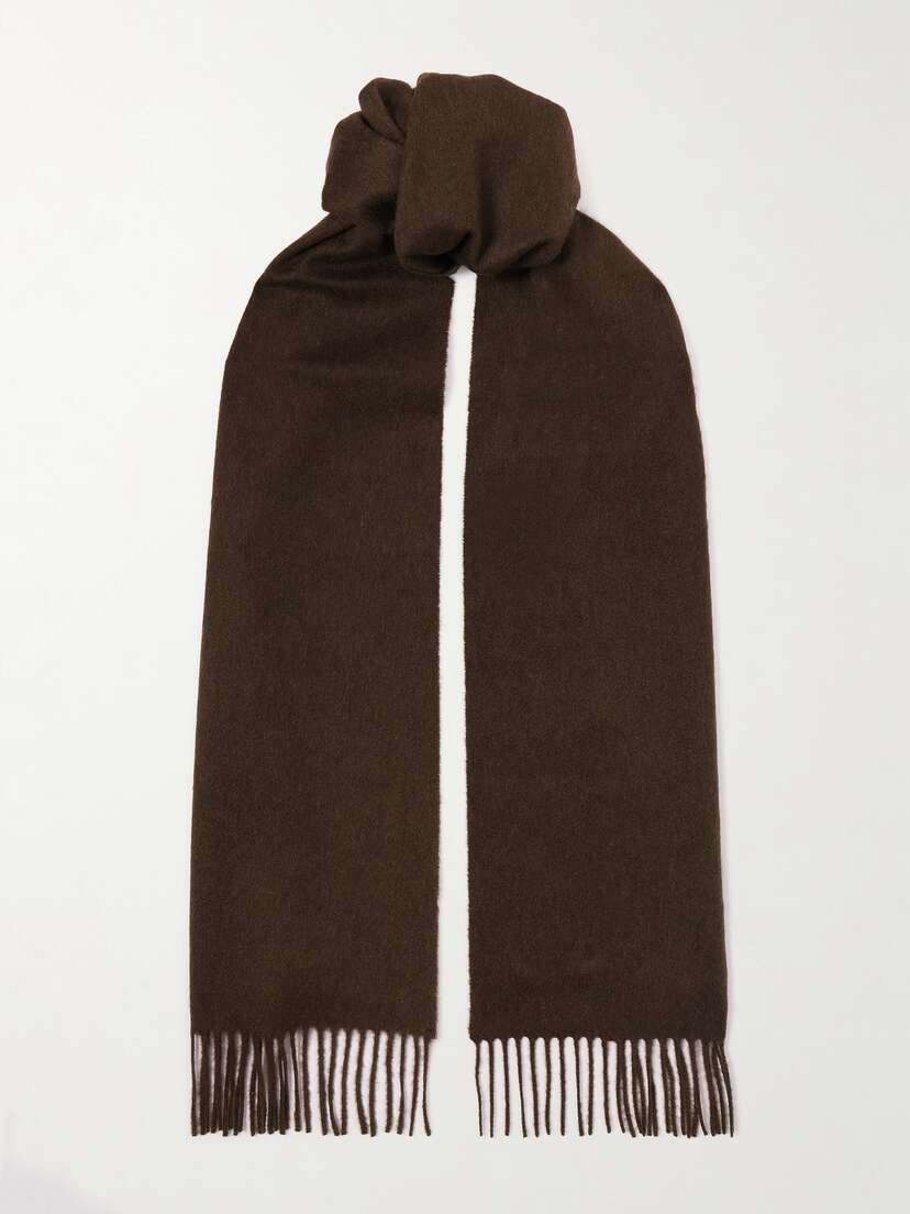 Johnstons of Elgin Fringed Cashmere Scarf
