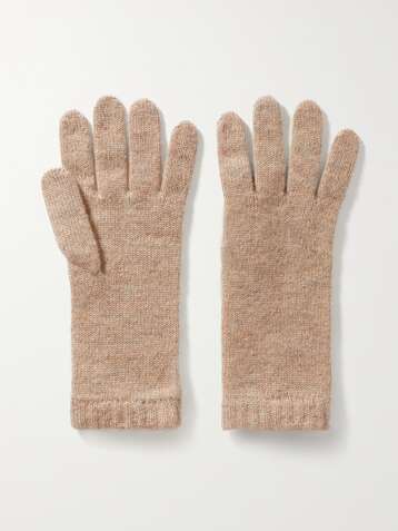 T Monogram Chenille Gloves: Women's Designer Gloves