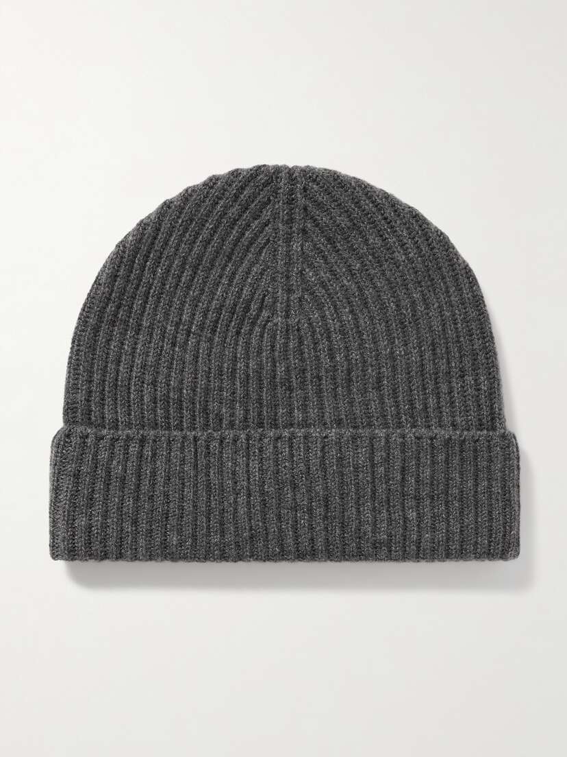 Johnstons of Elgin Ribbed Cashmere Beanie