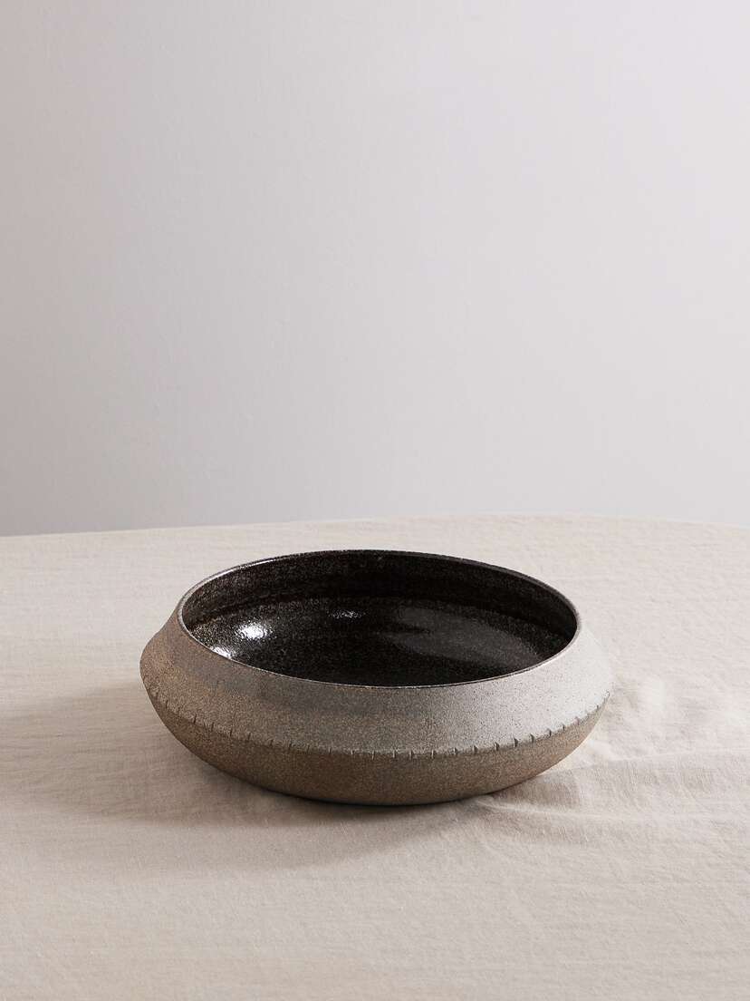 MARLOE MARLOE + Net Sustain Ry Speckled Large Glazed Iron Clay Bowl