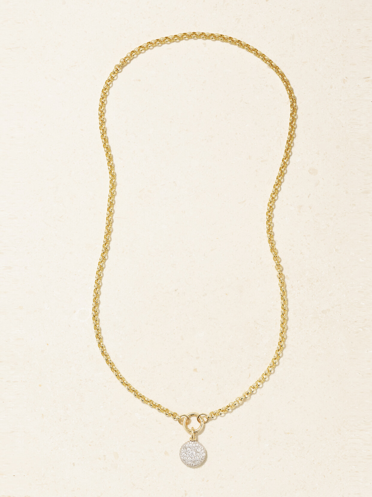 Lucy Delius 14-karat Gold Diamond Necklace