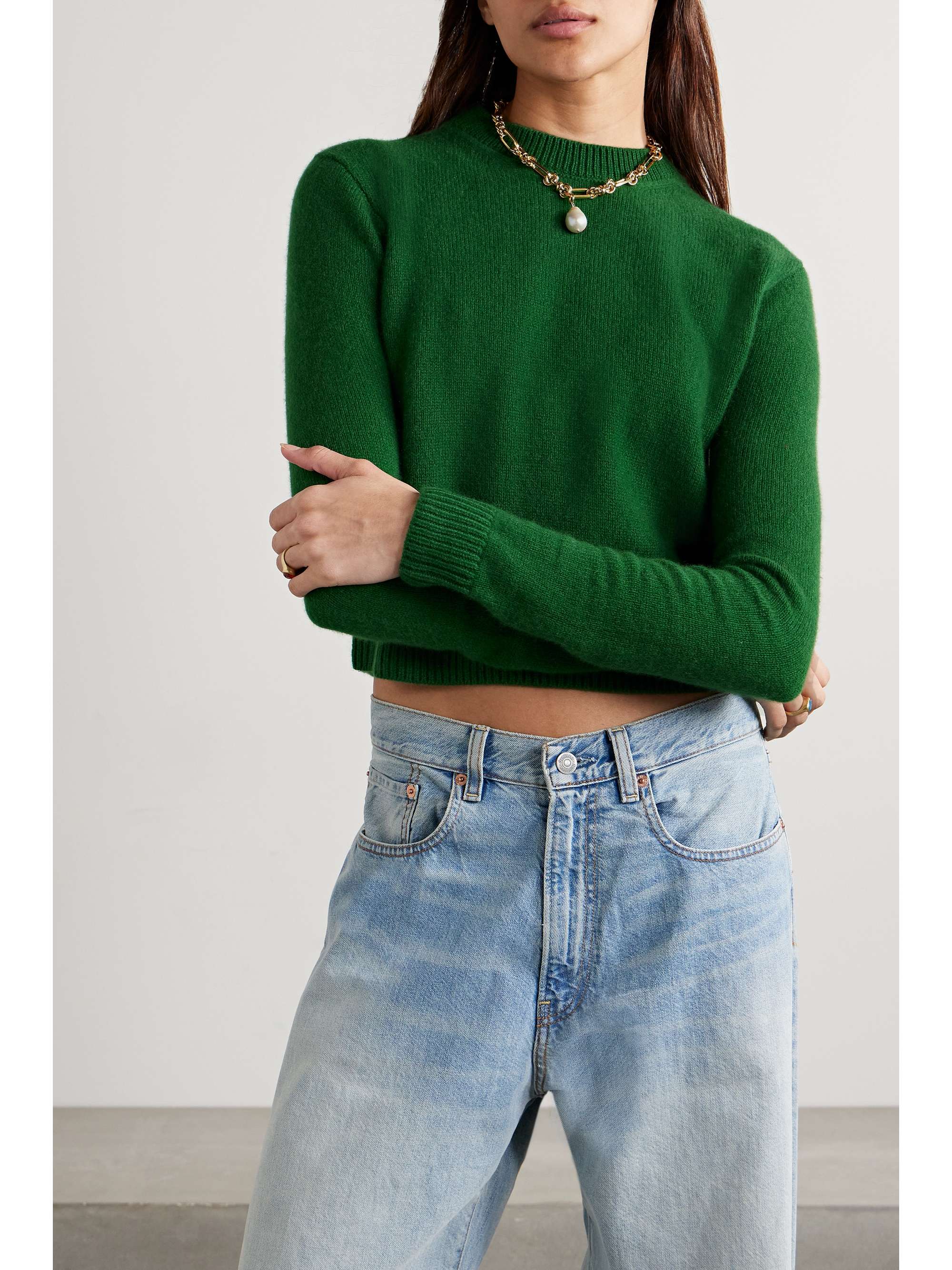 THE ELDER STATESMAN Cashmere sweater | NET-A-PORTER