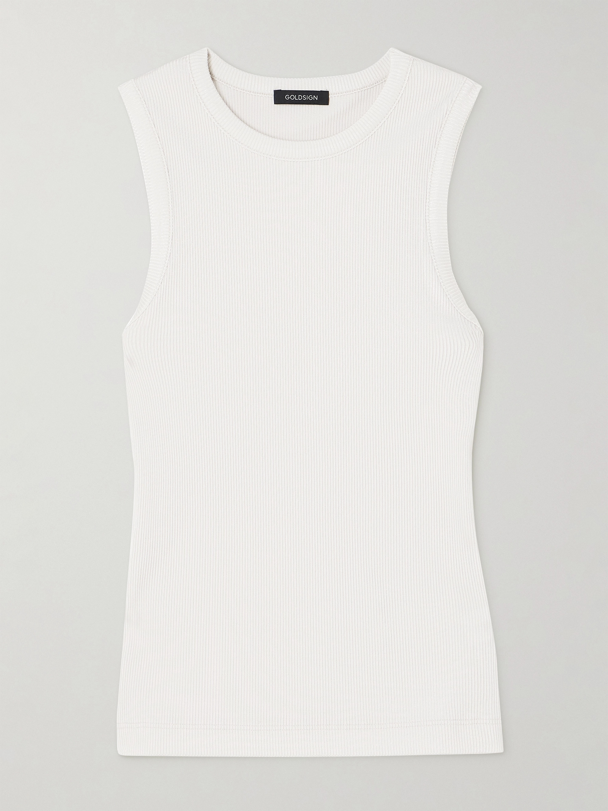 GOLDSIGN Ribbed stretch-jersey tank thumbnail