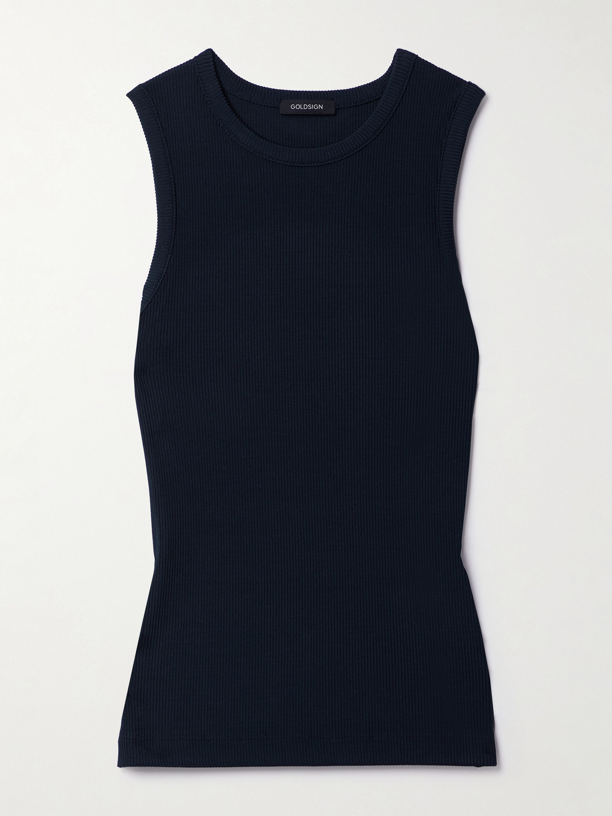 GOLDSIGN - Ribbed Stretch-jersey Tank - Blue