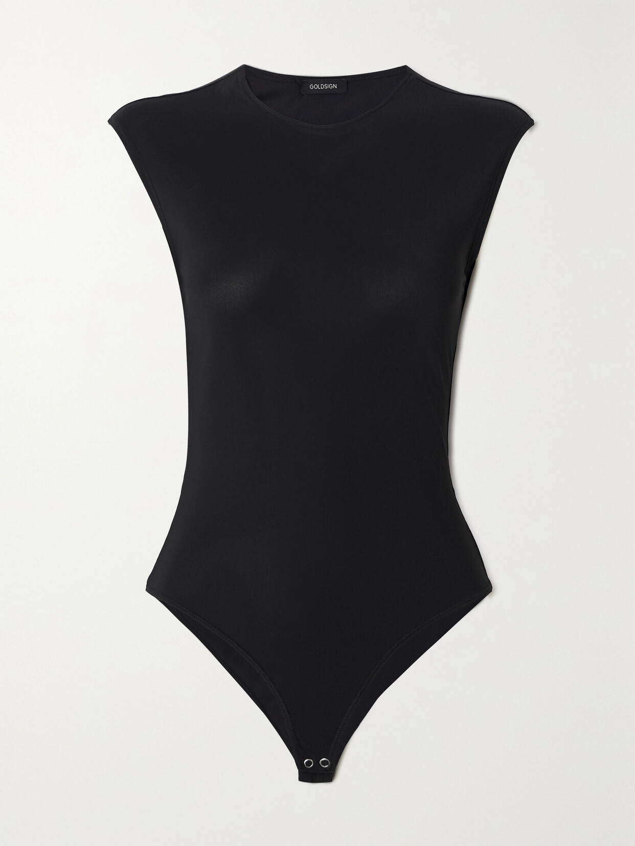 Goldsign Ellison Stretch-jersey Bodysuit In Black