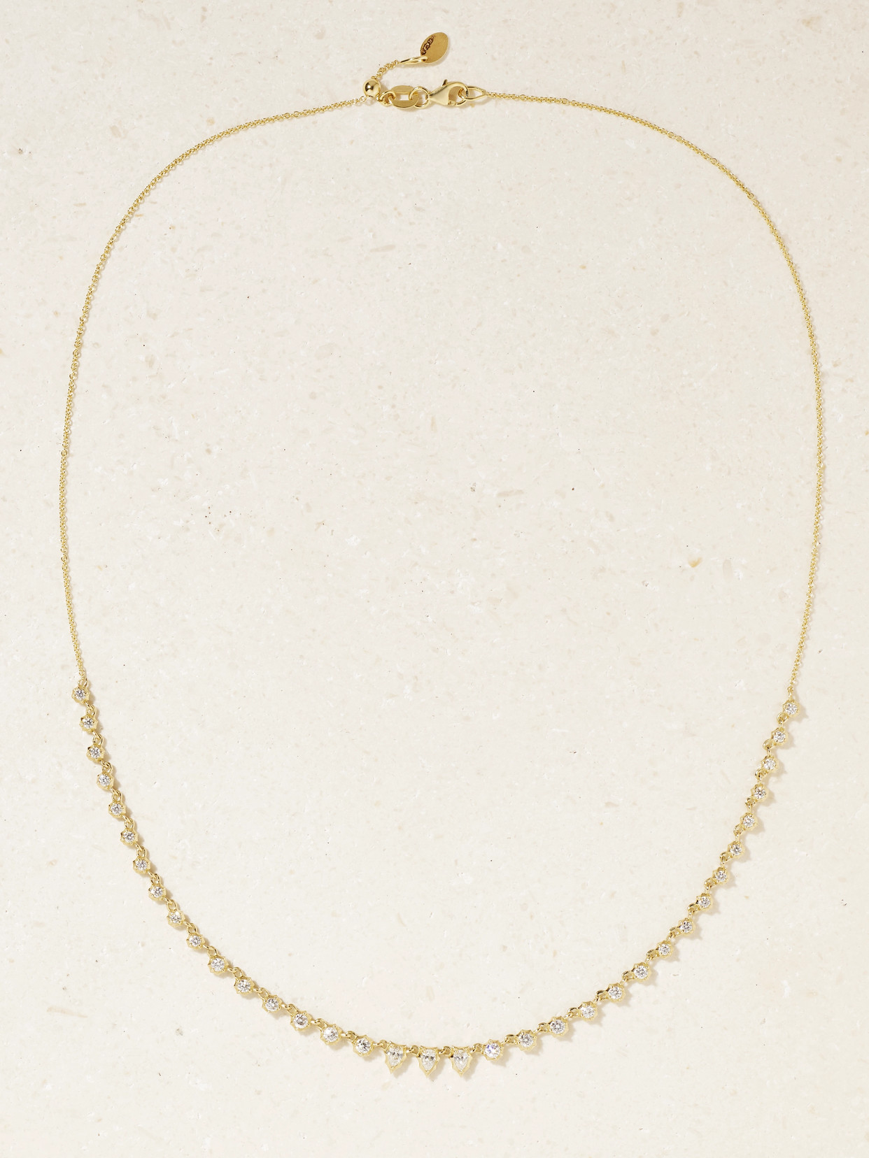 Jade Trau Envoy Riviera Small 18-karat  Diamond Necklace