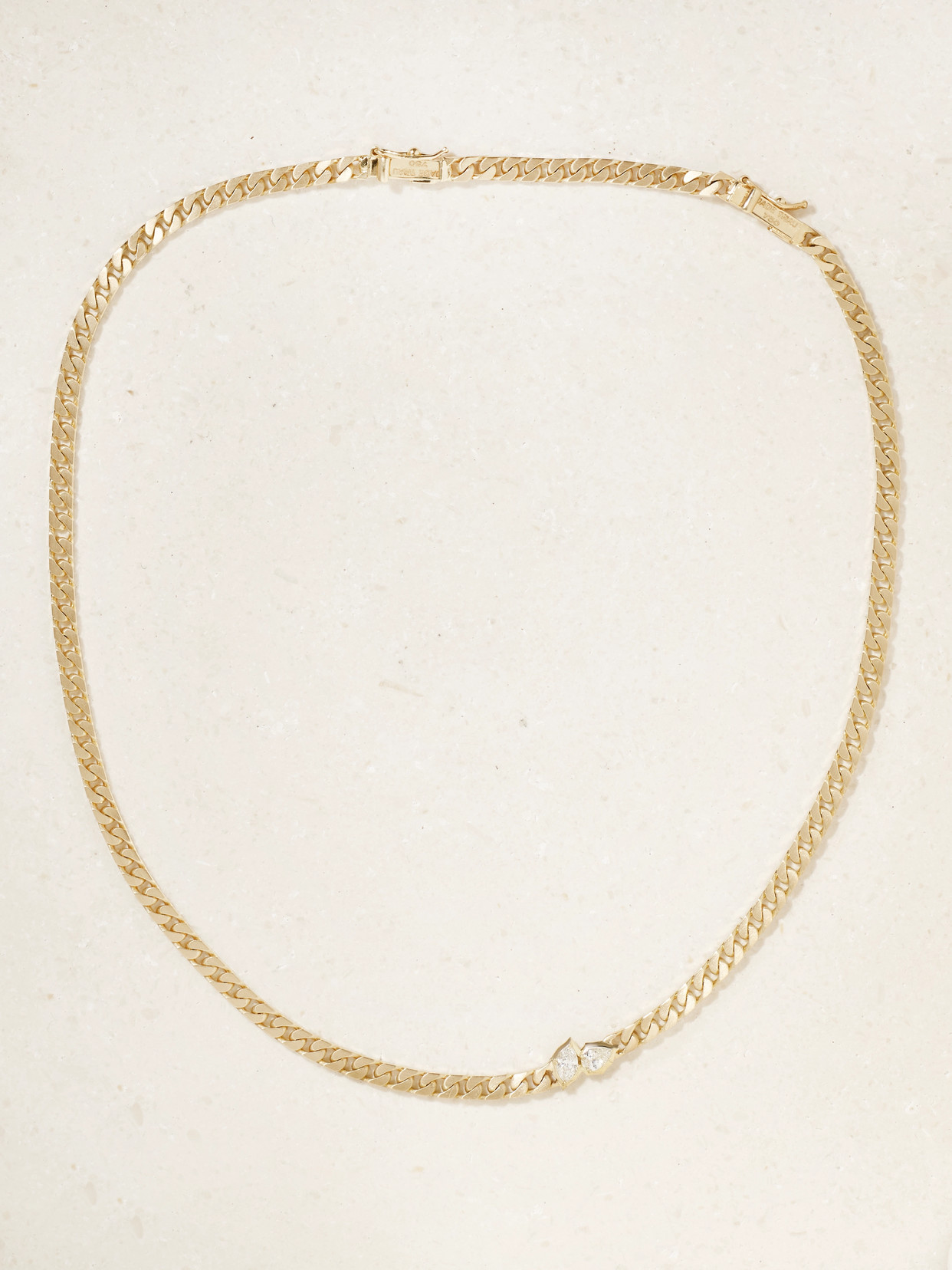 Jade Trau Poppy 18-karat  Diamond Necklace