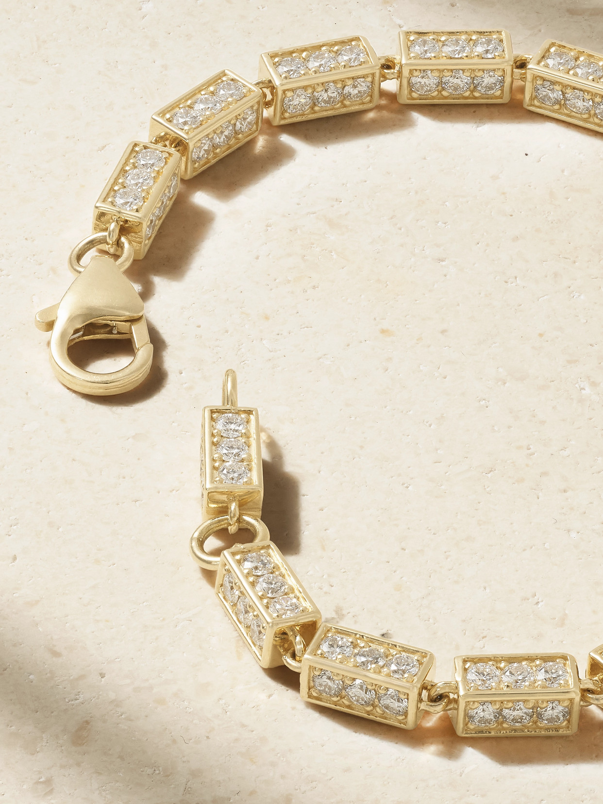 Suzanne Kalan 18-karat Gold Diamond Bracelet In Gold
