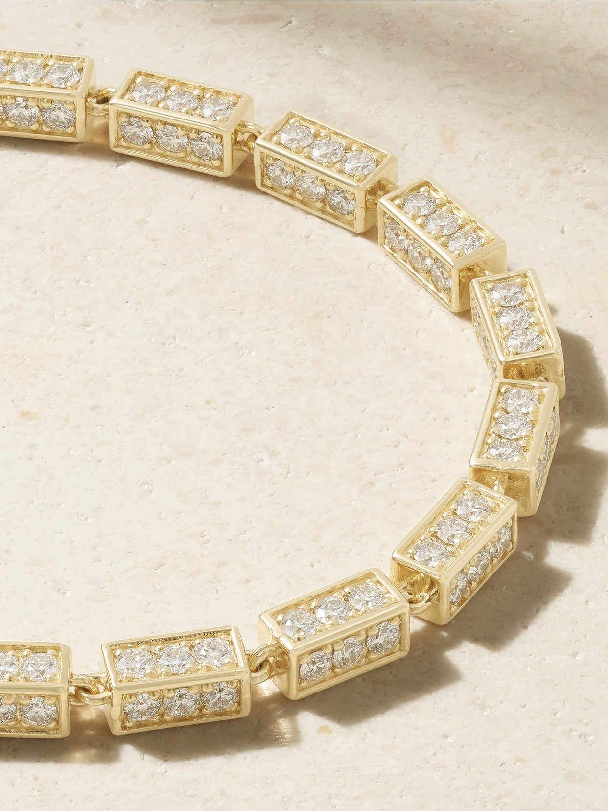 Suzanne Kalan 18-karat Gold Diamond Bracelet In Gold