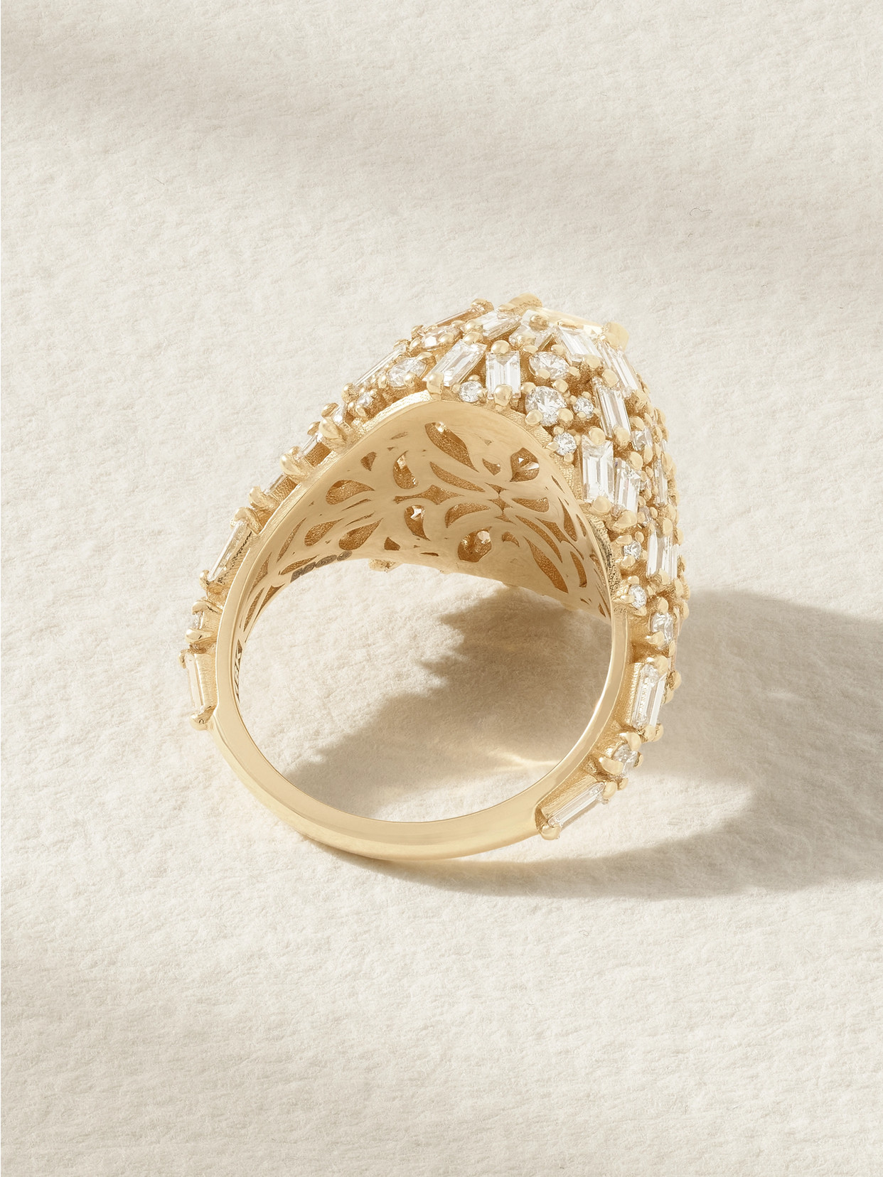 Suzanne Kalan 18-karat Gold Diamond Ring In Gold