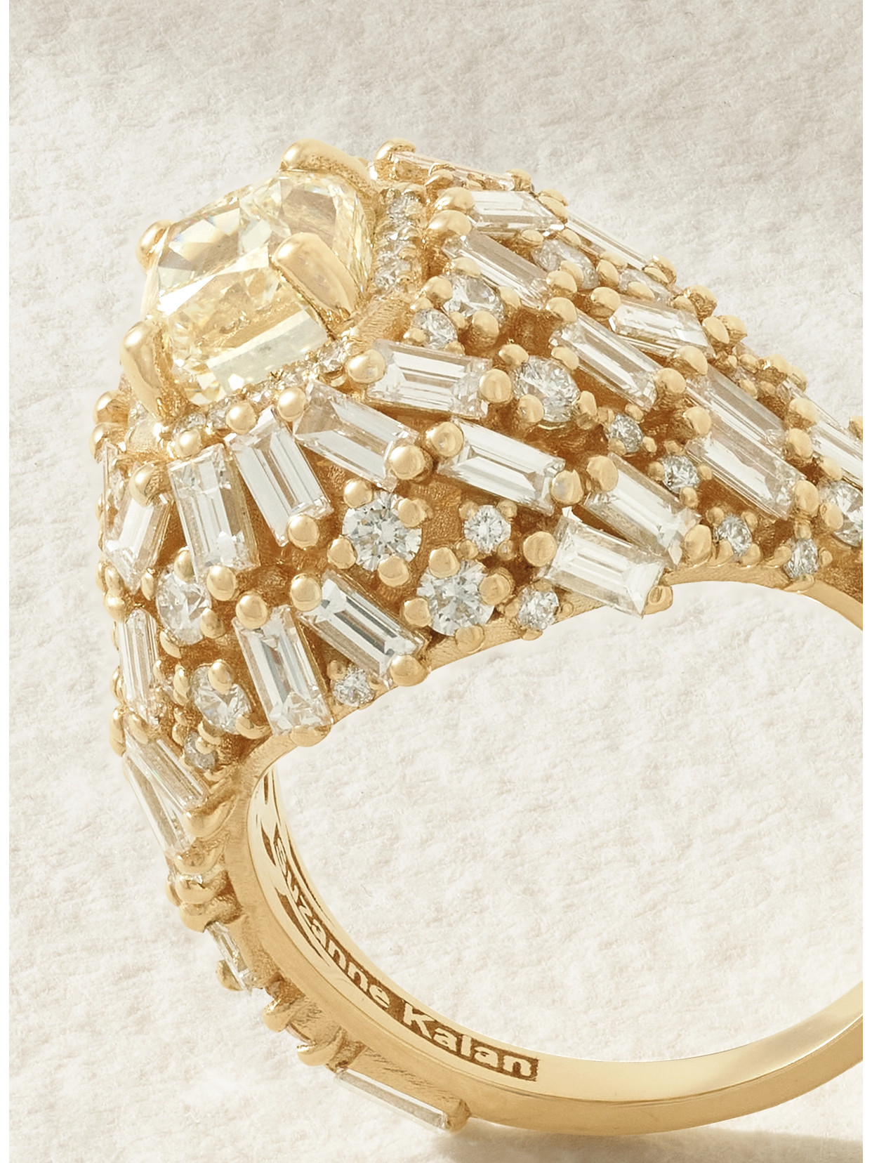 Suzanne Kalan 18-karat Gold Diamond Ring In Gold