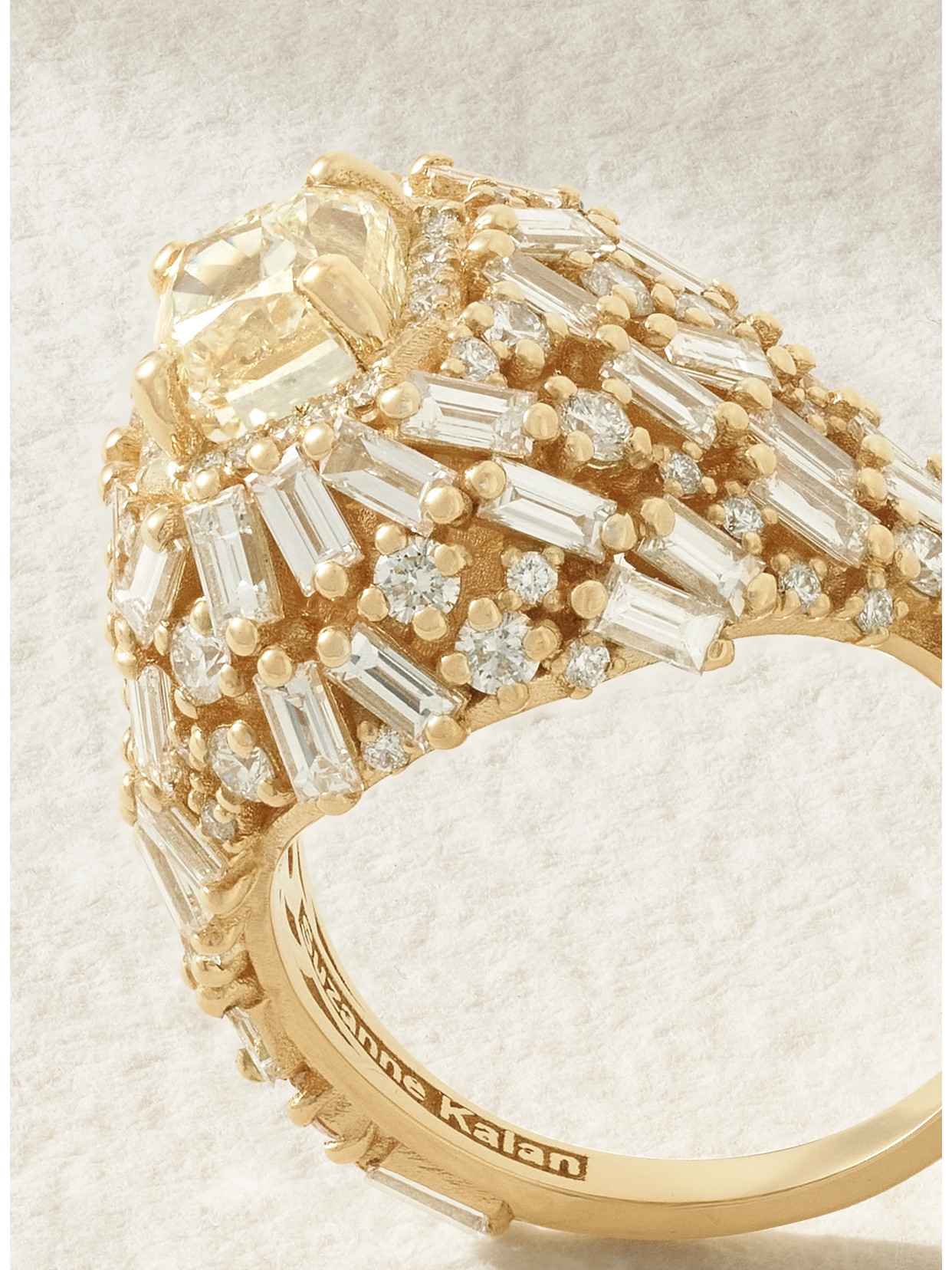 Shop Suzanne Kalan 18-karat Gold Diamond Ring