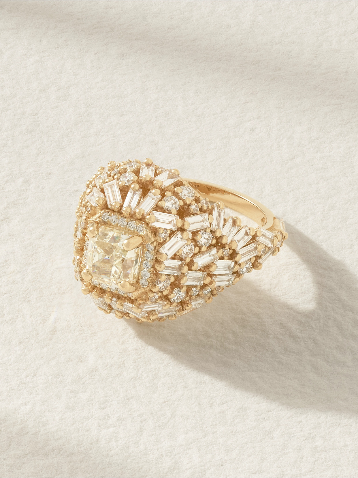 Suzanne Kalan 18-karat Gold Diamond Ring