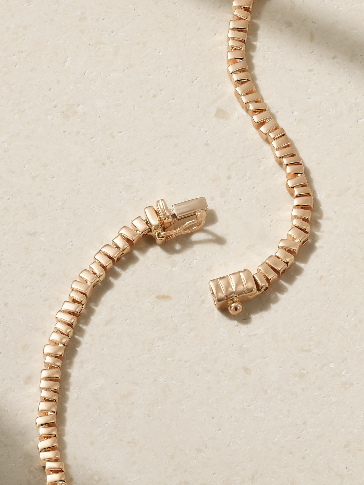 Suzanne Kalan 18-karat Rose Gold Diamond Necklace In Gold