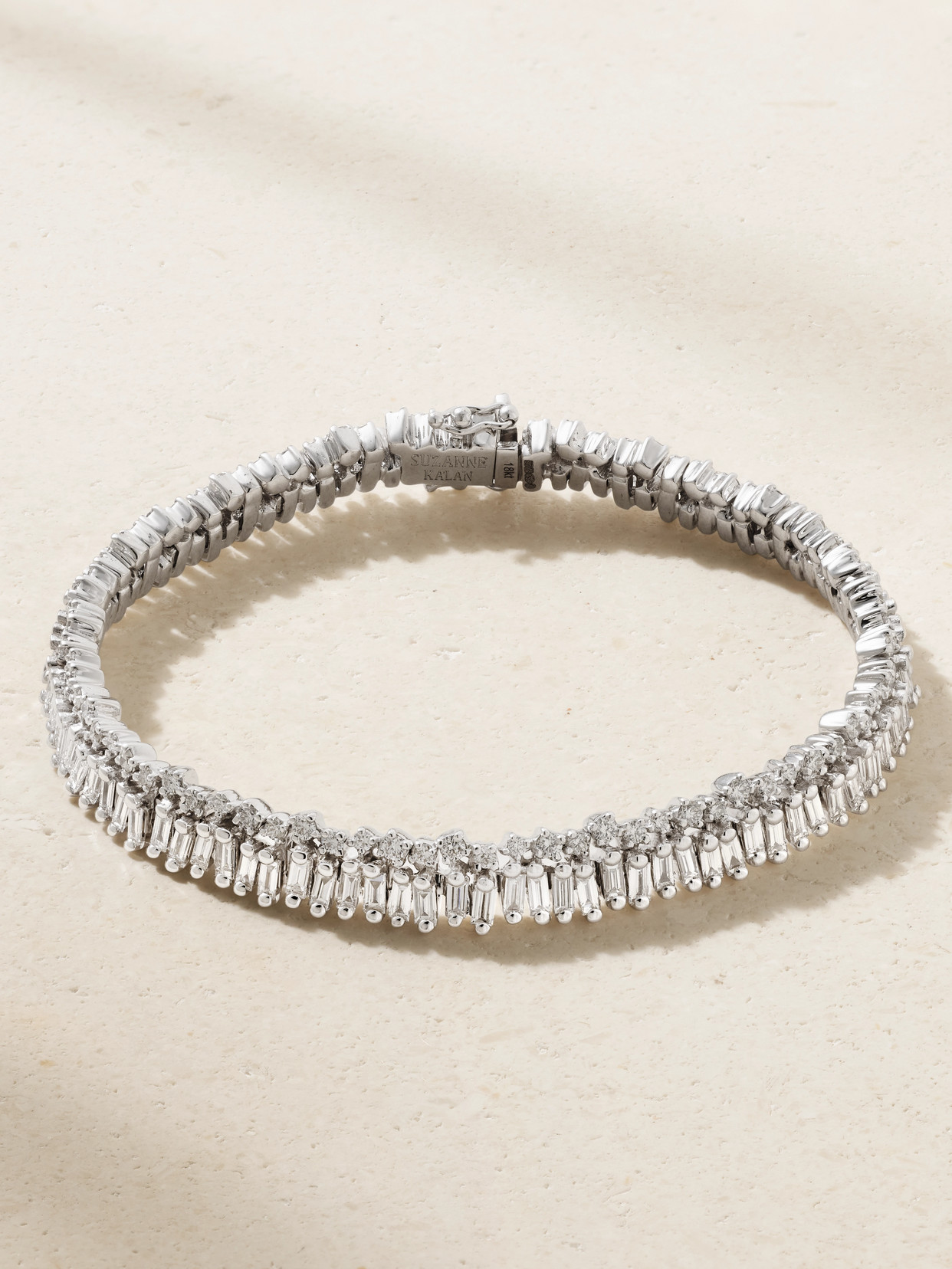 Suzanne Kalan 18-karat White Gold Diamond Bracelet