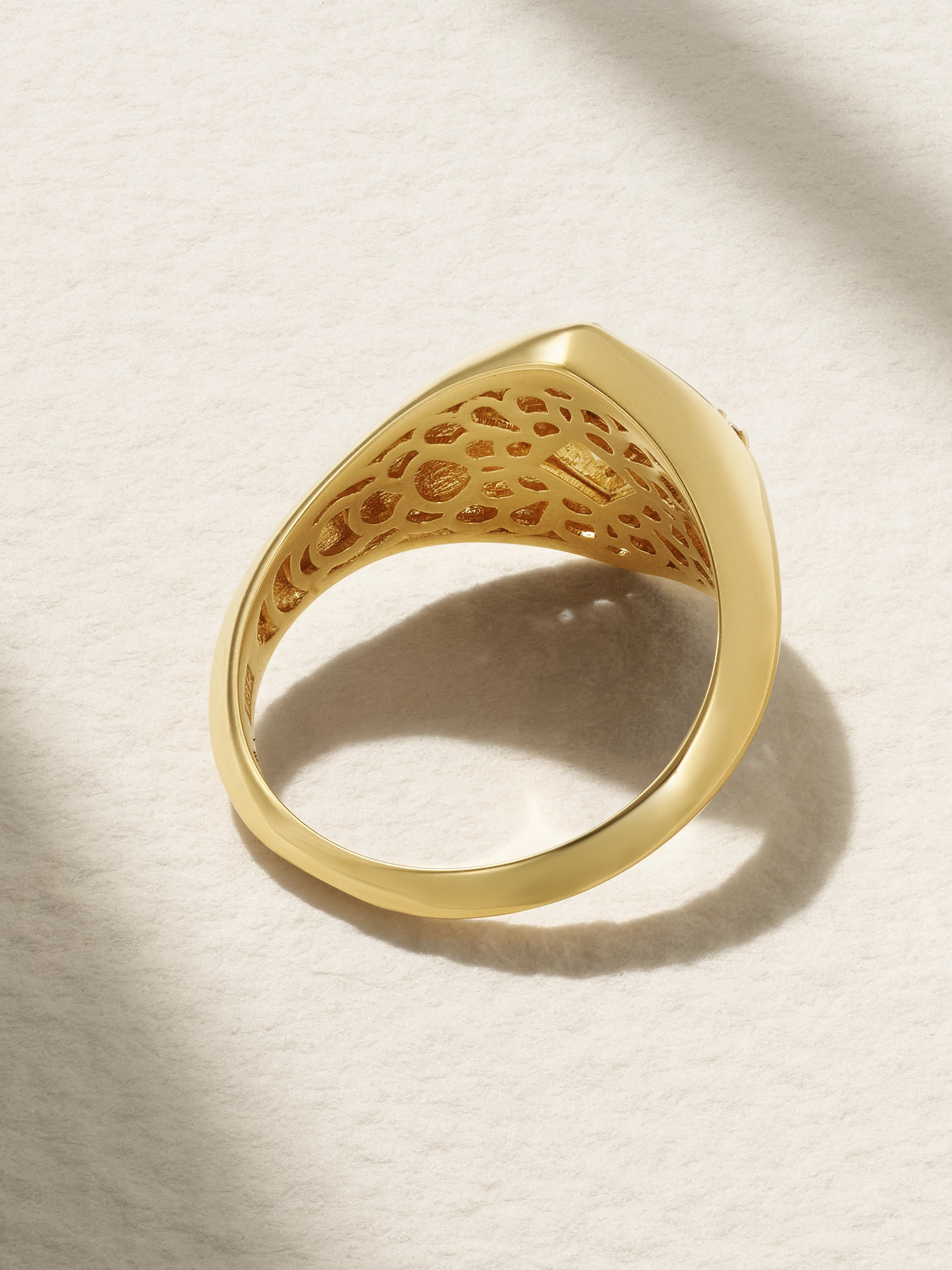 Suzanne Kalan 18-karat Gold Diamond Pinky Ring In Gold