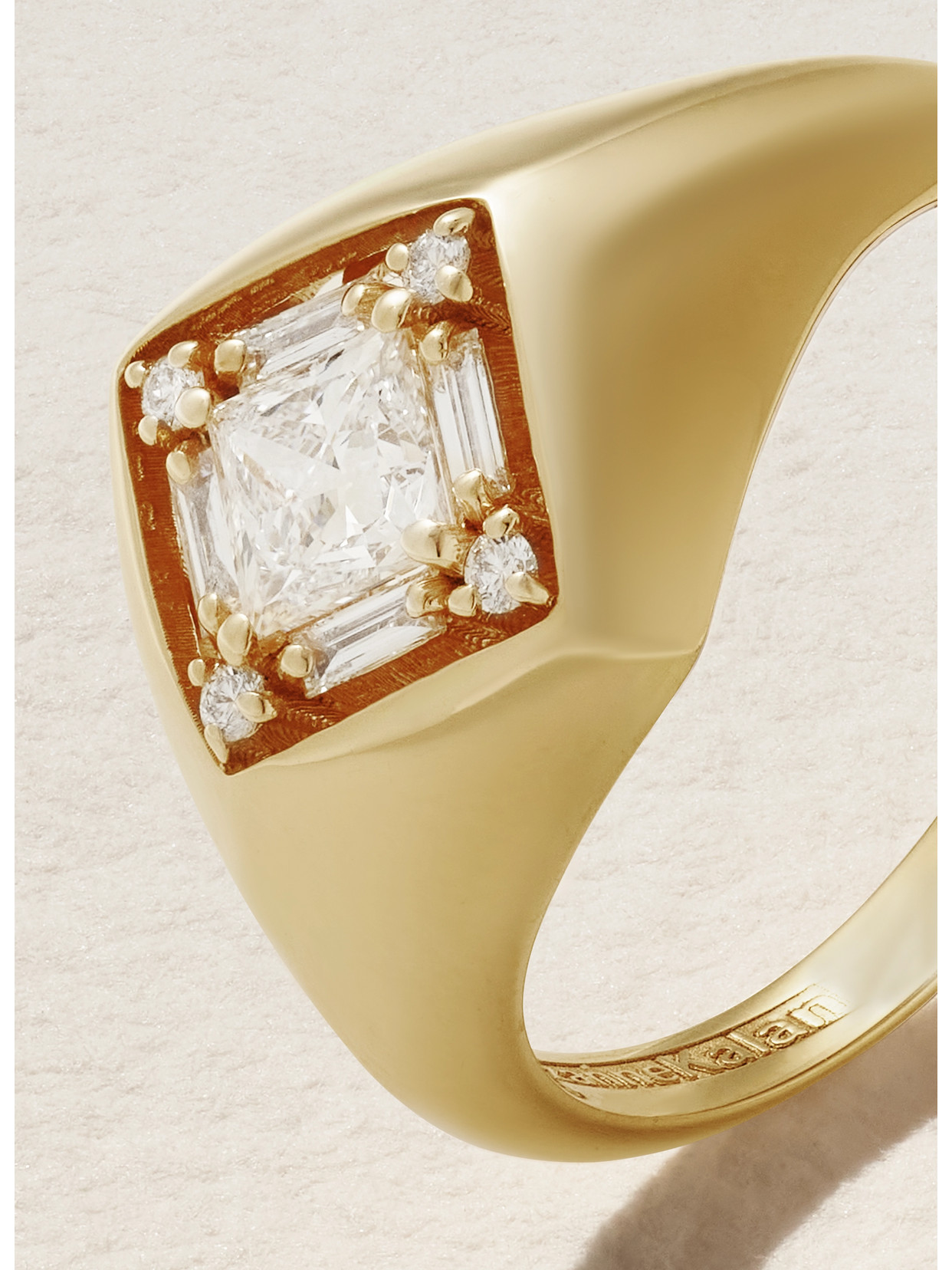 Suzanne Kalan 18-karat Gold Diamond Pinky Ring In Gold