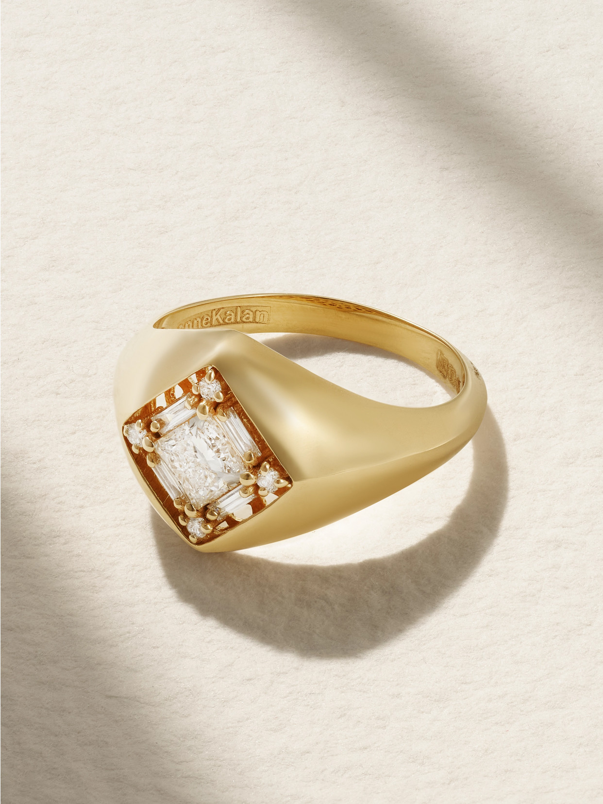 Suzanne Kalan - 18-karat Gold Diamond Pinky Ring - 4