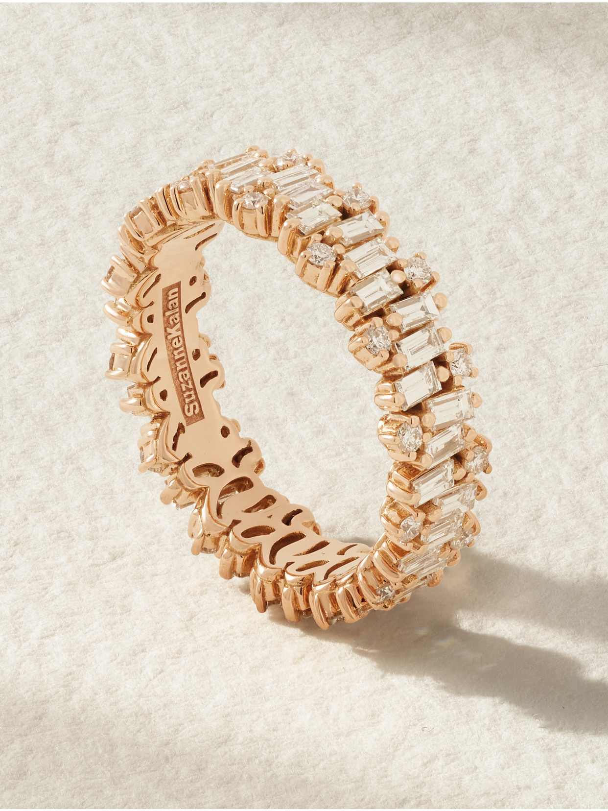 Suzanne Kalan 18-karat Rose Gold Diamond Ring