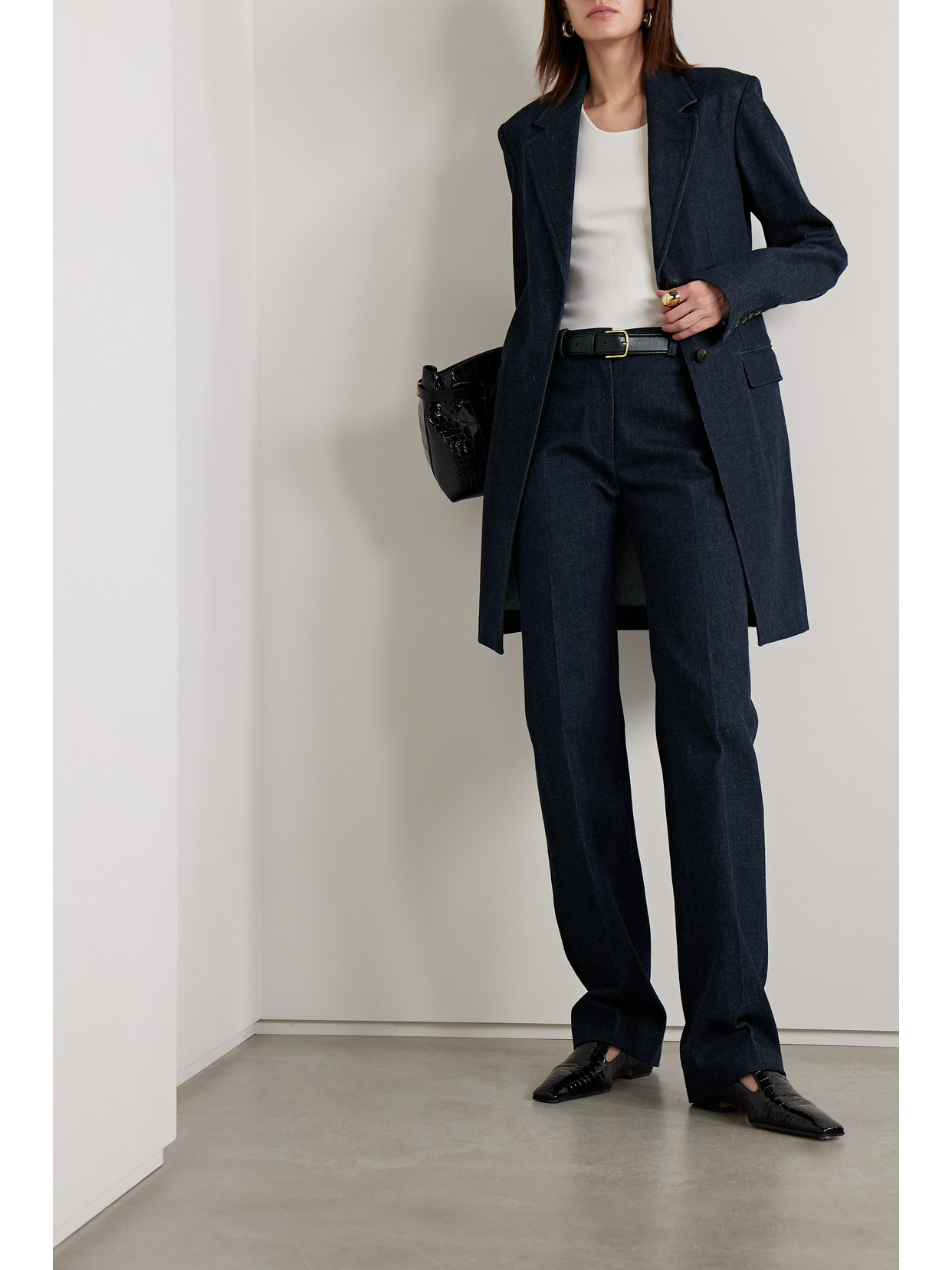 Veronica De Piante Millie High-rise Straight-leg Jeans In Blue