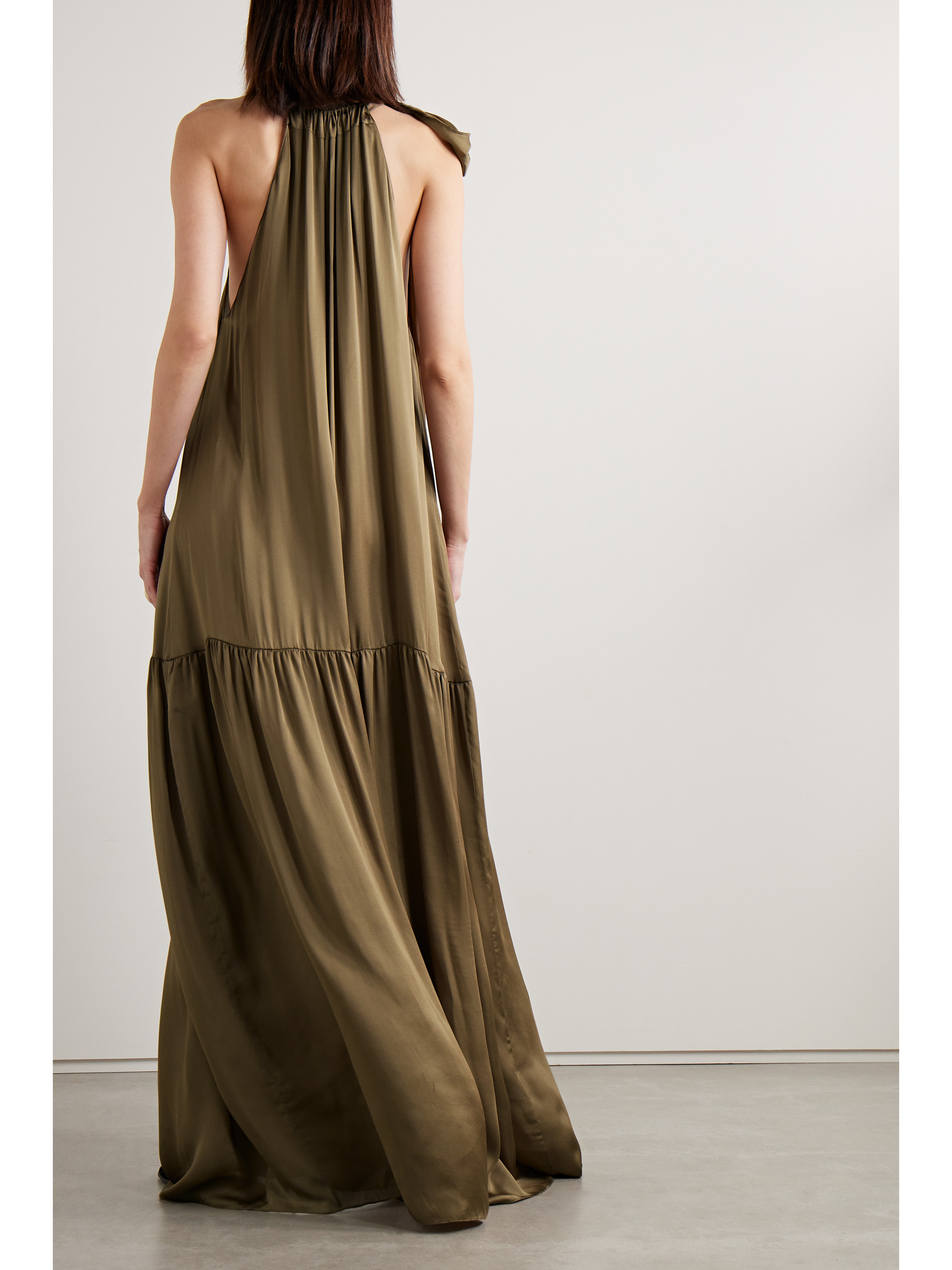 Veronica De Piante - Harper silk-charmeuse maxi dress | Plush