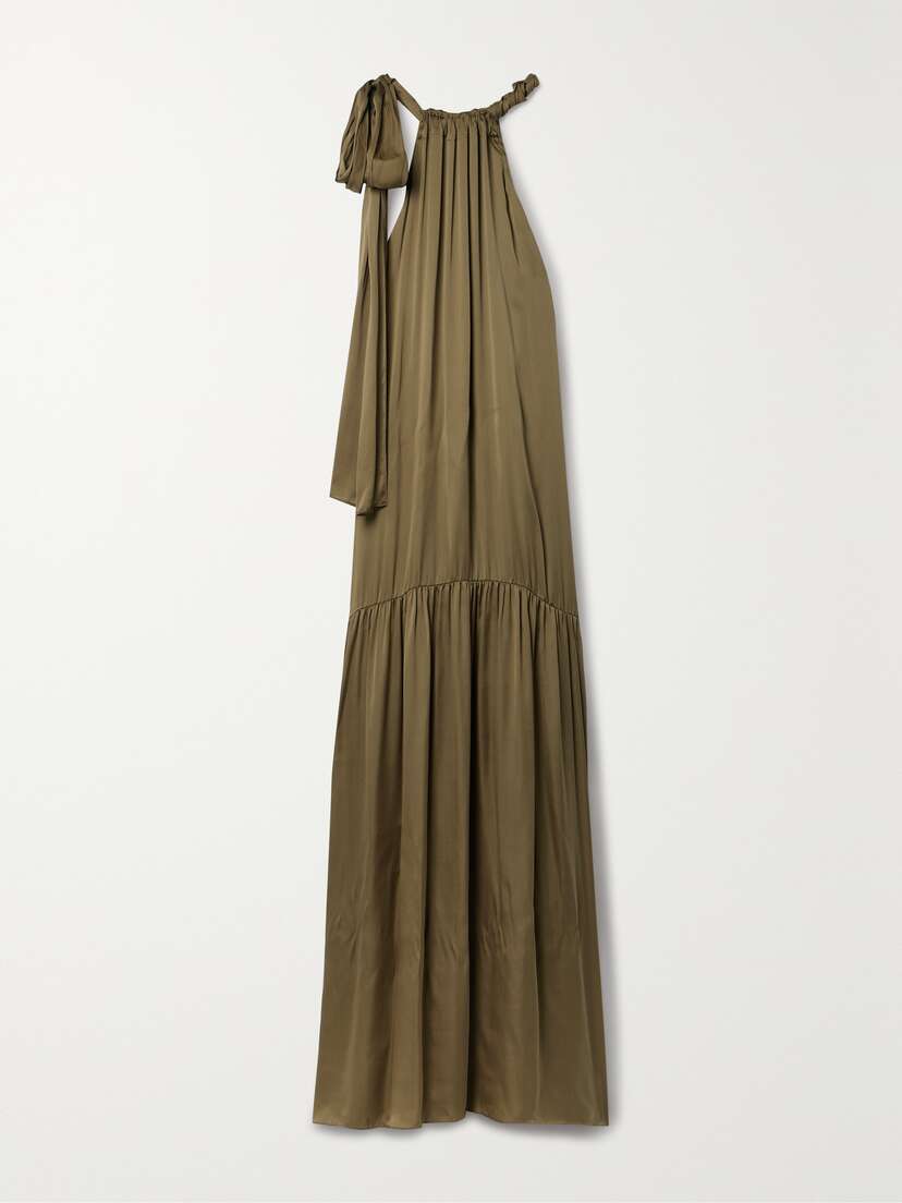Veronica de Piante Harper Silk-charmeuse Maxi Dress