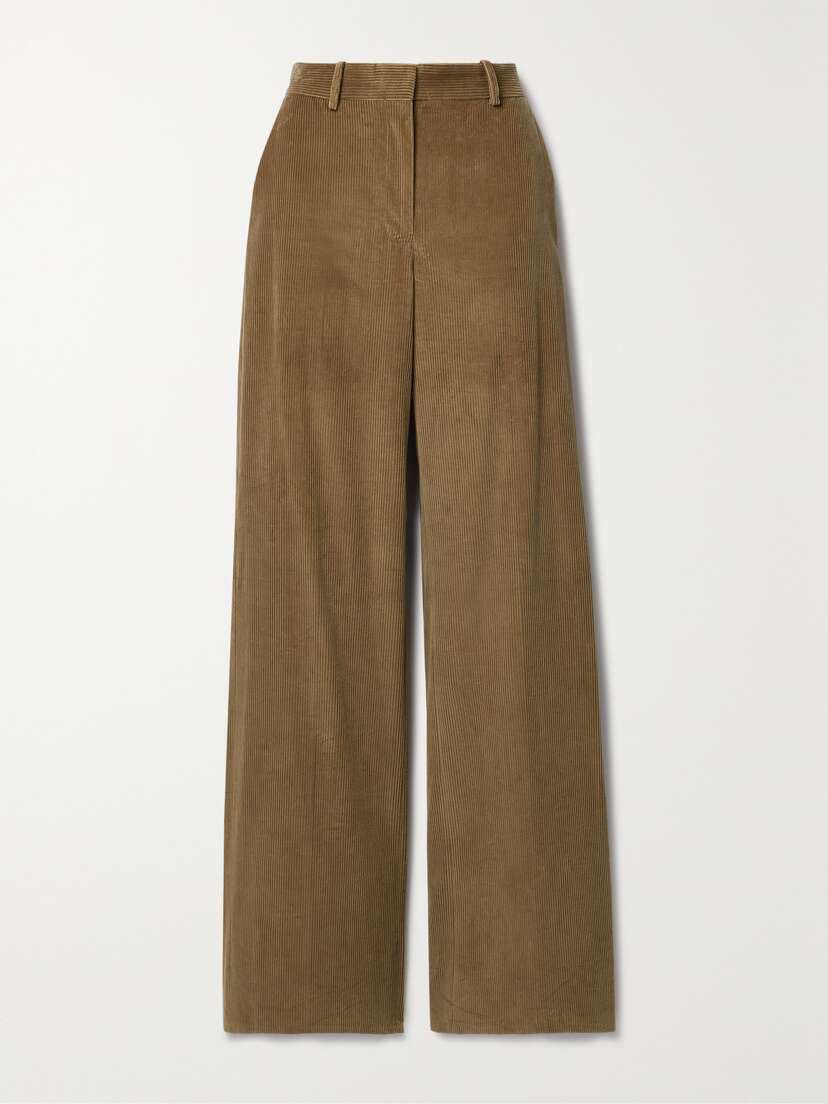 Veronica de Piante Anya Cotton-corduroy Wide-leg Pants