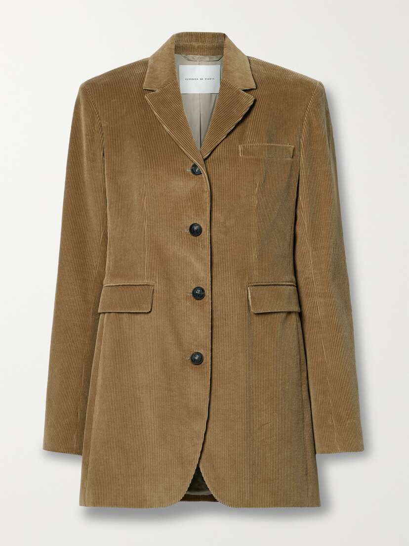 Veronica de Piante Aliyah Cotton-corduroy Blazer