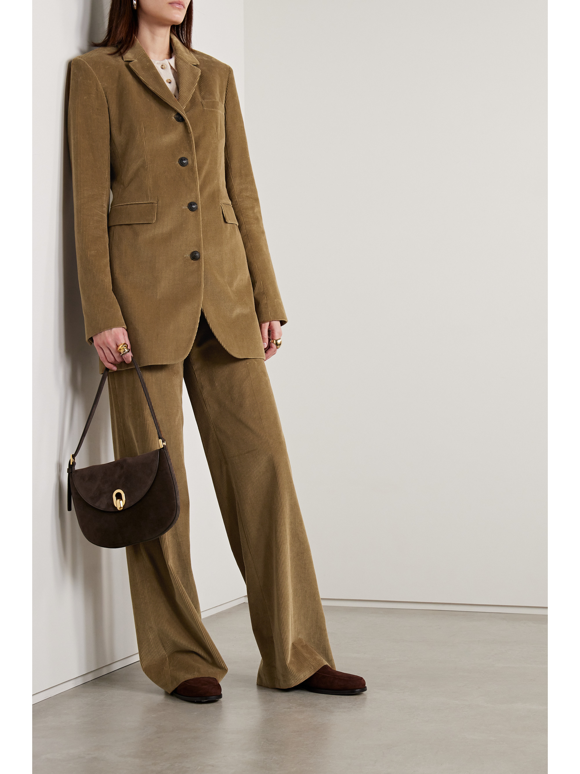 Veronica De Piante - Aliyah cotton-corduroy blazer | Plush
