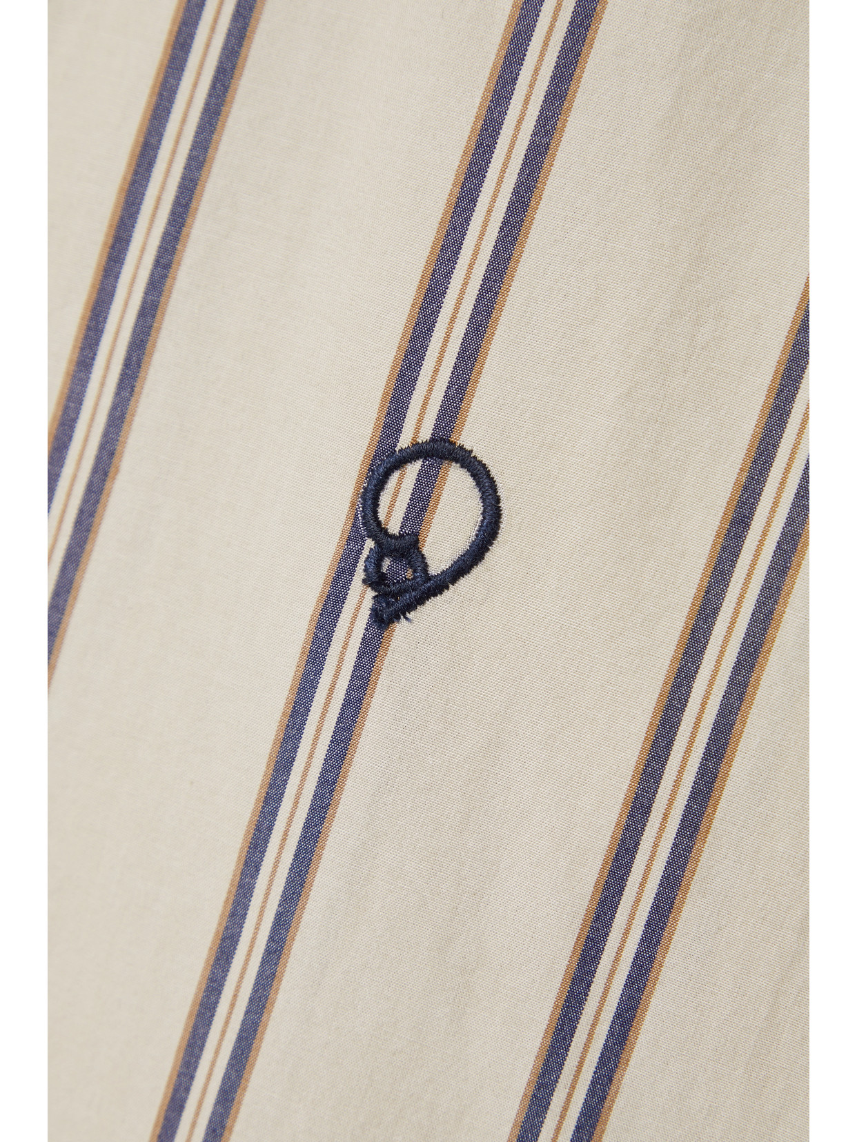 Winston Crochet-Trimmed Striped Cotton-Poplin Shirt