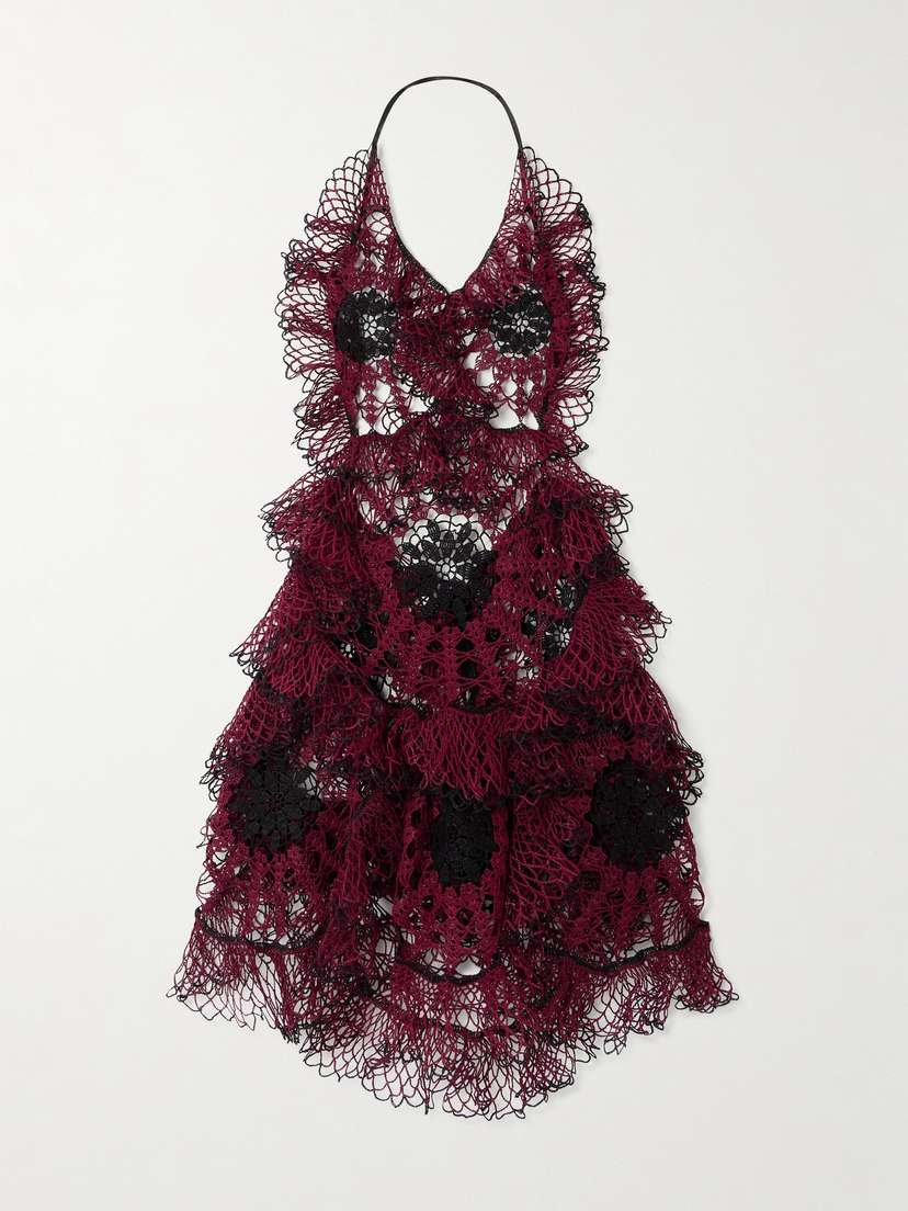 Diotima Talisman Crocheted Cotton Midi Dress