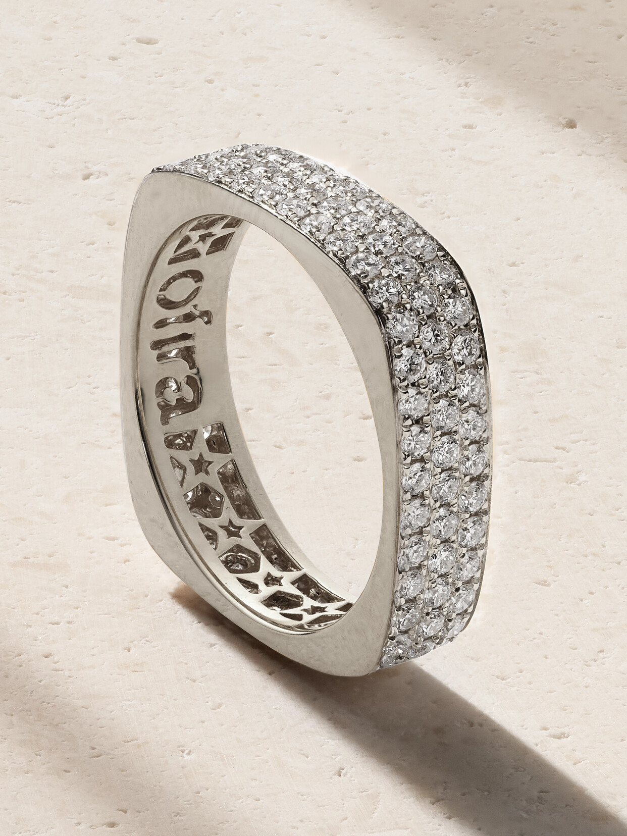 OFIRA - 18-karat White Gold Diamond Ring - 7