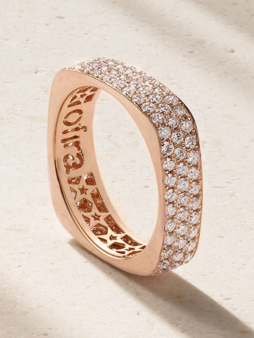 OFIRA 18-karat Rose Gold Diamond Ring