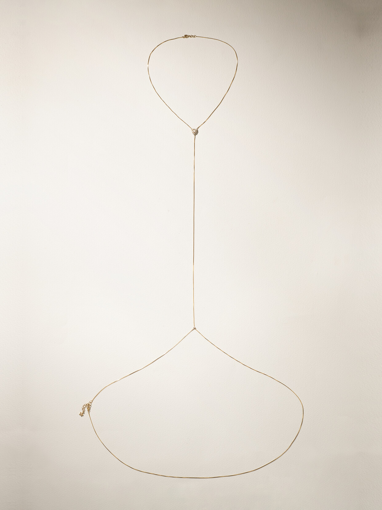 OFIRA - 18-karat Gold Diamond Body Chain - One size