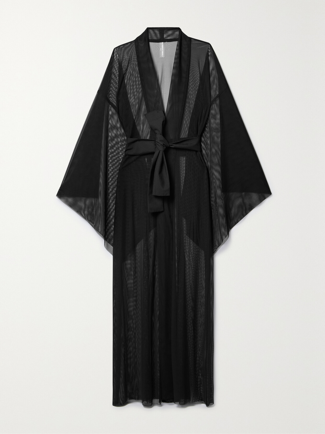 Norma Kamali Tulle Robe - Black