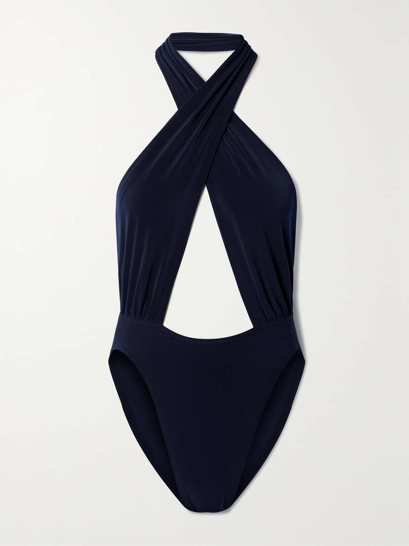 Norma Kamali Cutout Halterneck Swimsuit