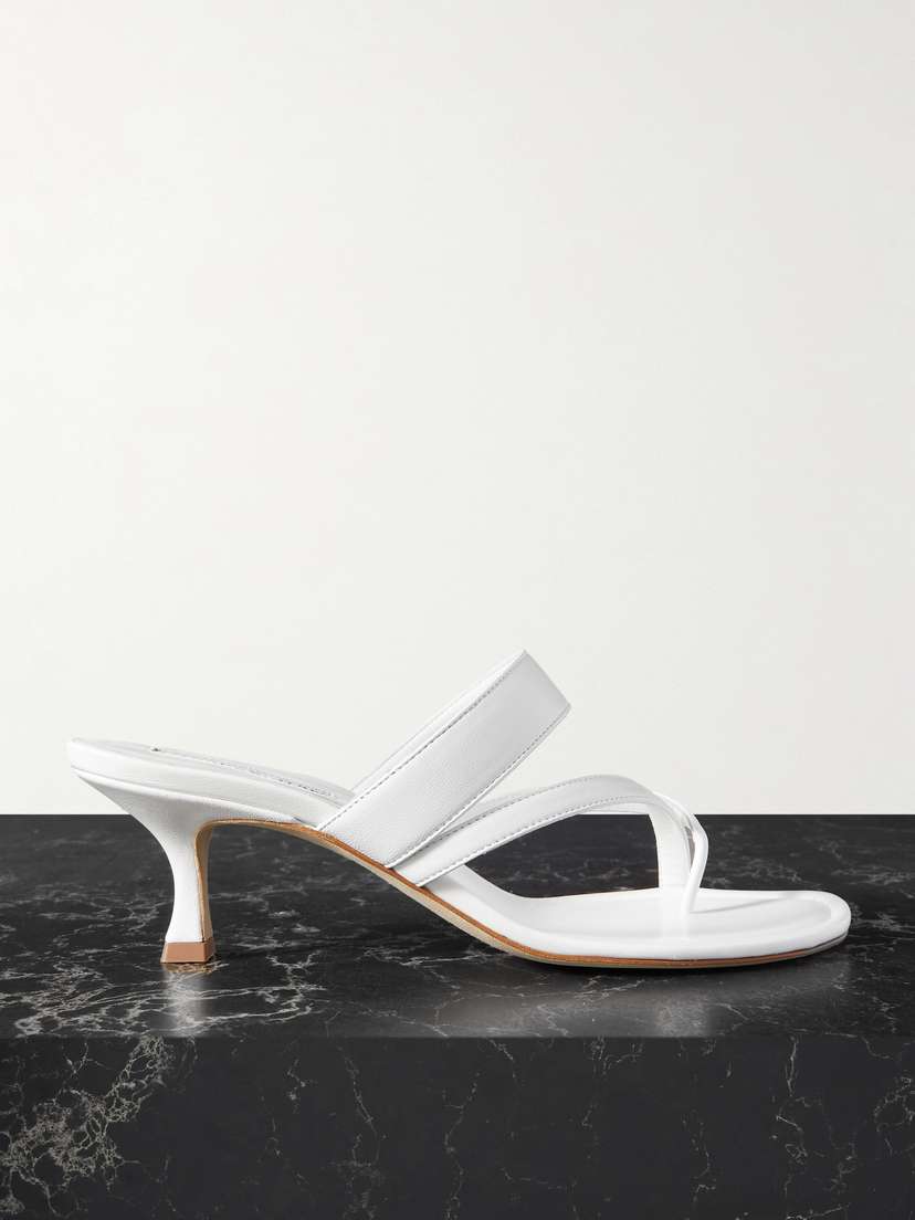 Manolo Blahnik Susa 50 Leather Sandals