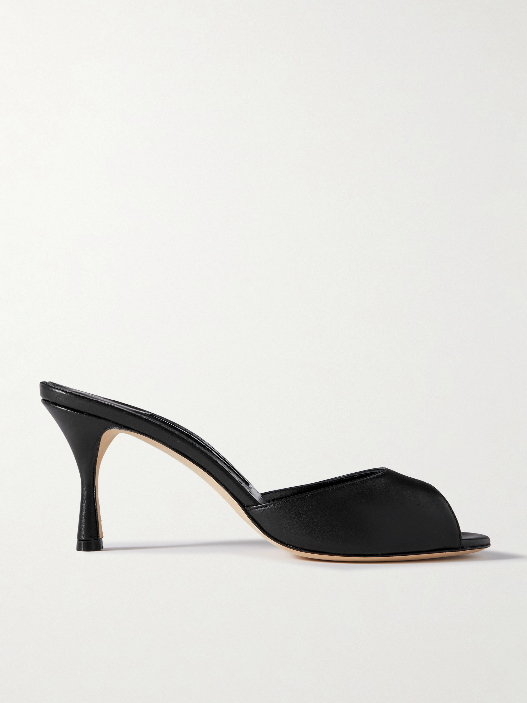 MANOLO BLAHNIK - Jada 70 leather mules | Plush