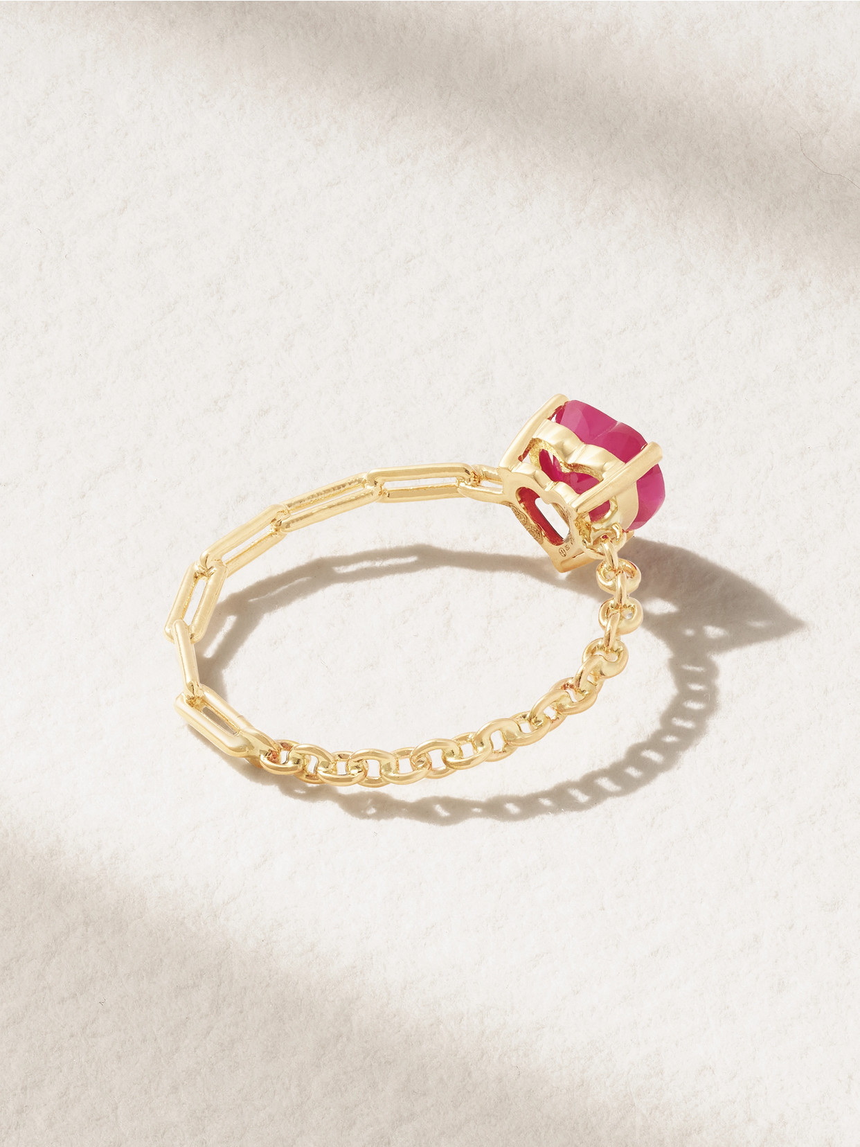 Yvonne Léon 18-karat Gold Ruby Ring In Red