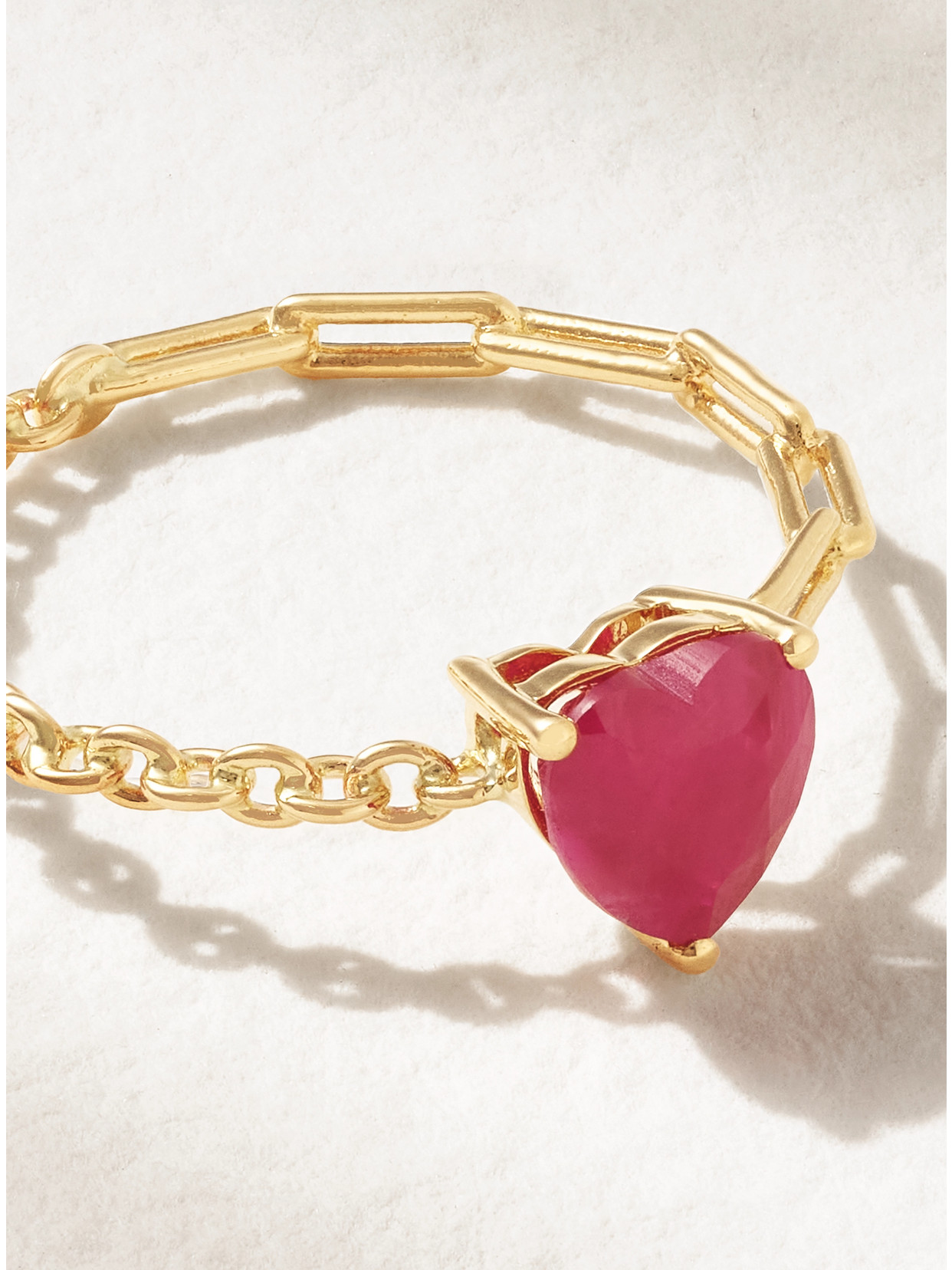 Yvonne Léon 18-karat Gold Ruby Ring In Red