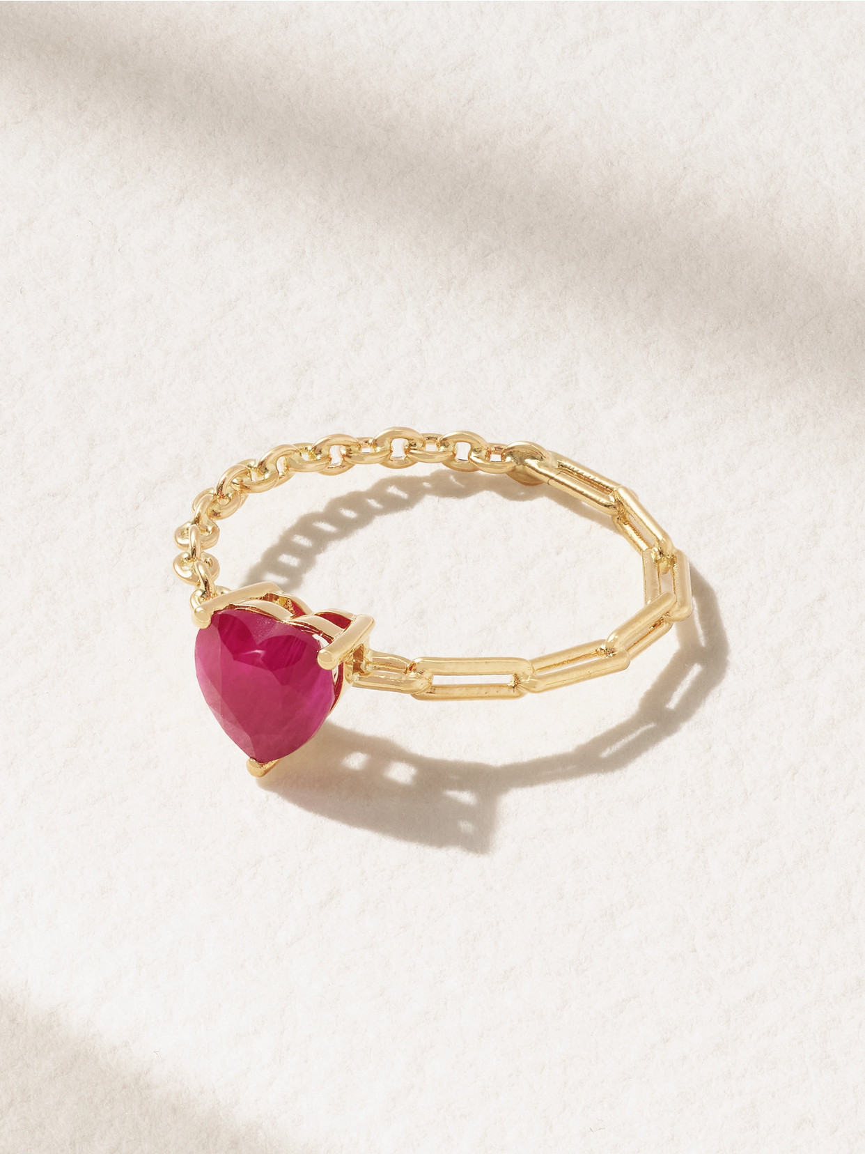 Yvonne Léon 18-karat Gold Ruby Ring In Red