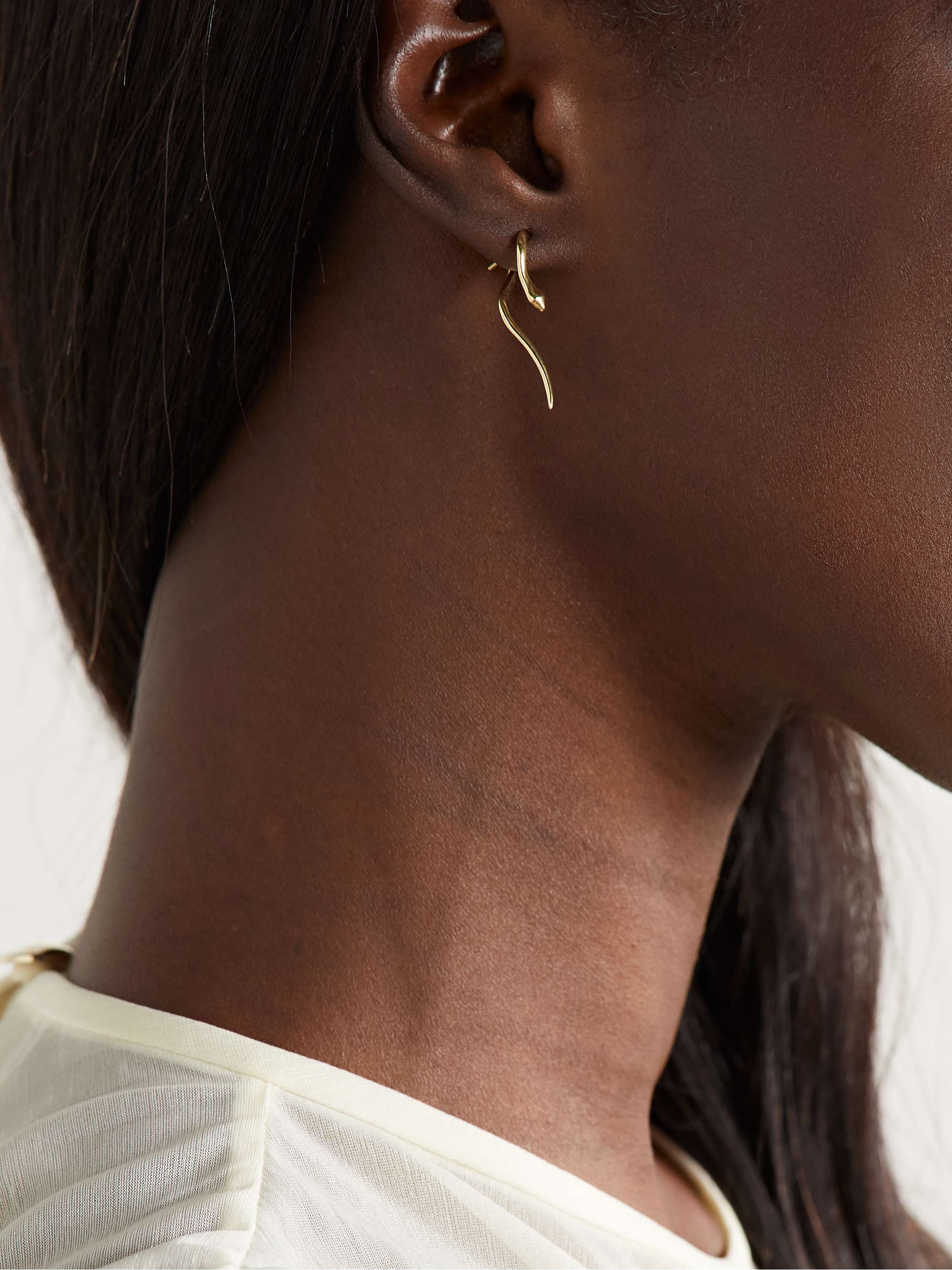 ILEANA MAKRI Boa 18-karat gold earrings