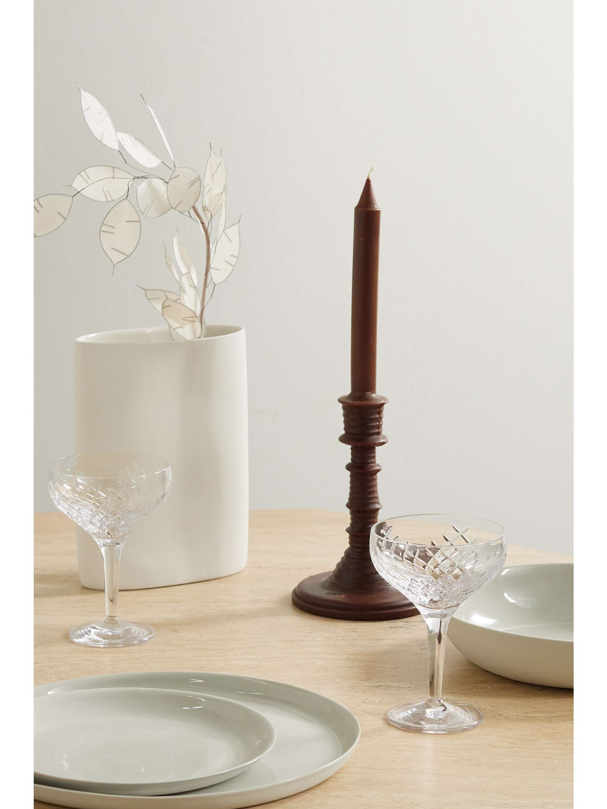 MUD AUSTRALIA + NET SUSTAIN Oval medium porcelain vase NETAPORTER