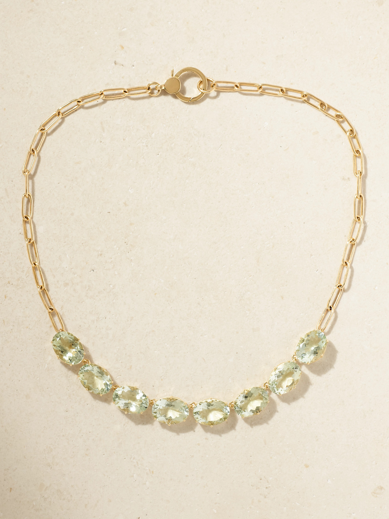 Ileana Makri - Chained Crown 14-karat Gold Amethyst Necklace - One size